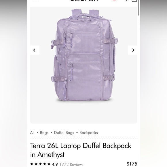 CALPAK Brown Terra 26L Laptop Duffel Backpack - Picture 8 of 8